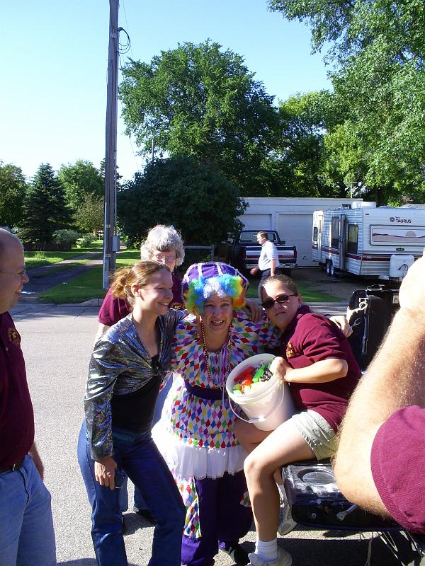 Getting ready for the parade.jpg - Getting the candy ready for the Parade